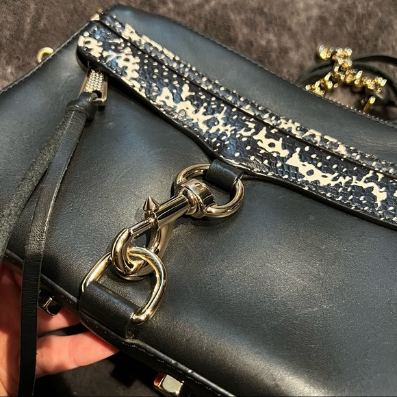 Rebecca Minkoff Convertible MAC “Morning After Clutch” Bag. Black Leather. - Picture 9 of 12